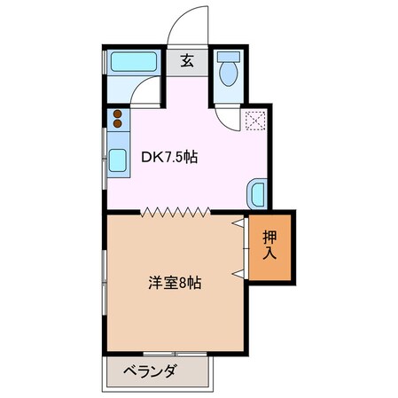 アンセーヌ　ビラ　Bの物件間取画像